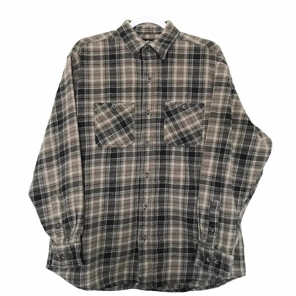Casual Country‎ Long Sleeve Button Down Plaid Shirt Size Large